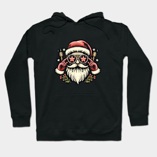 Christmas Santa embroidery style 20 Hoodie